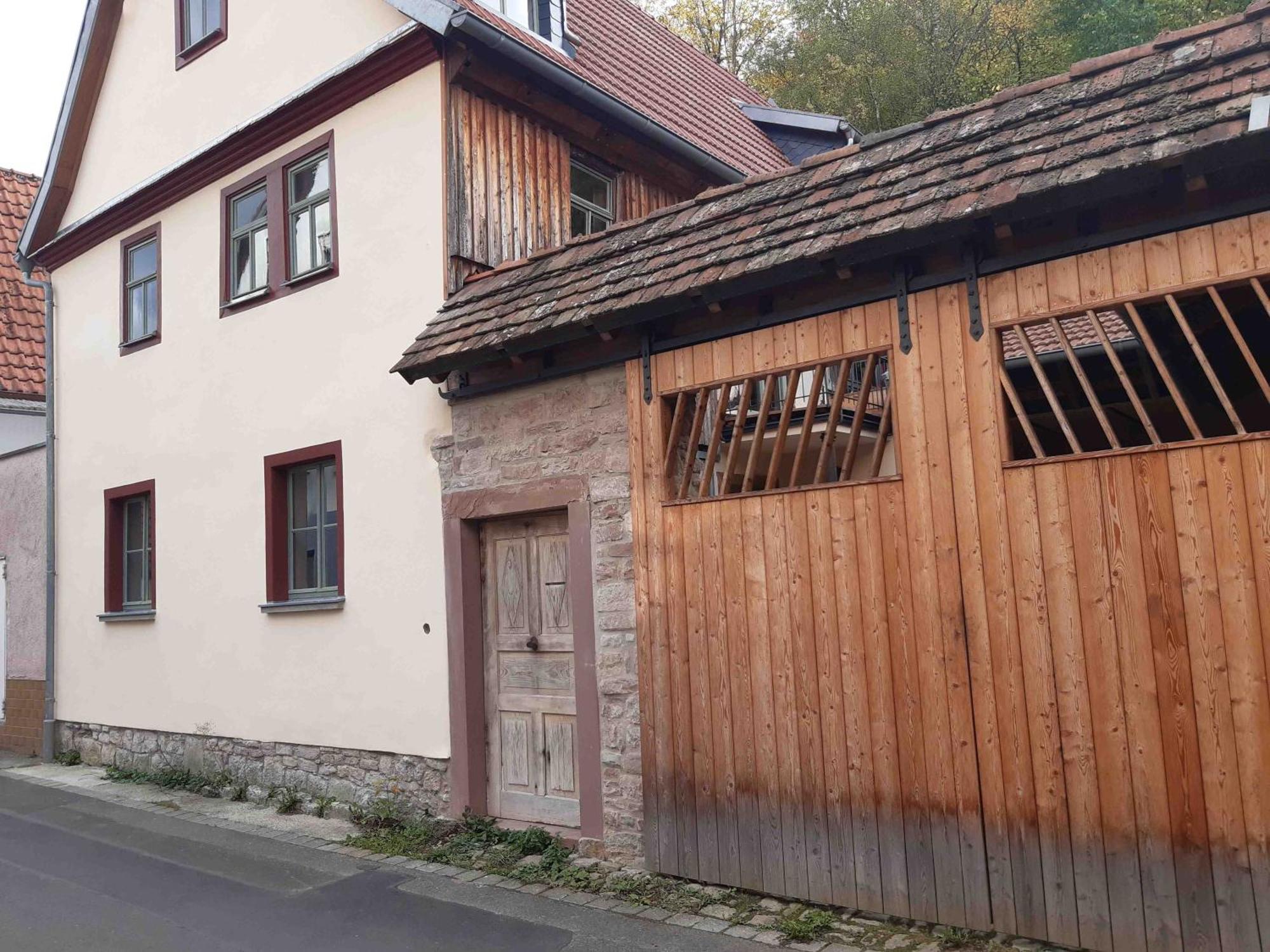 Ferienhaus An Der Hoeh' Zellingen エクステリア 写真